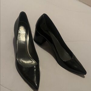 Stuart Weitzman Glossy Black Patent Leather Heels